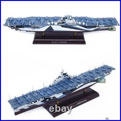 1/1000 WWII US Aircraft Carrier Ticonderoga-class Cruiser CV-14 Model Toy Withbase