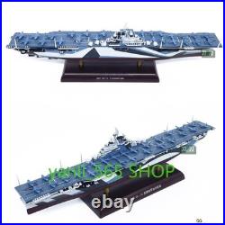 1/1000 WWII US Aircraft Carrier Ticonderoga-class Cruiser CV-14 Model Toy Withbase