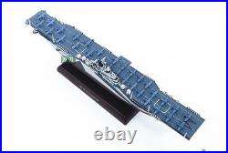 1/1000 WWII US Aircraft Carrier Ticonderoga-class Cruiser CV-14 Model Toy Withbase