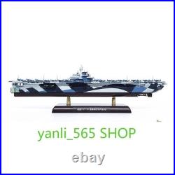 1/1000 WWII US Aircraft Carrier Ticonderoga-class Cruiser CV-14 Model Toy Withbase