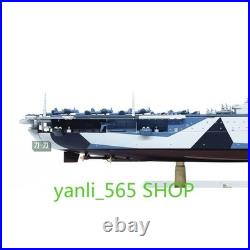 1/1000 WWII US Aircraft Carrier Ticonderoga-class Cruiser CV-14 Model Toy Withbase