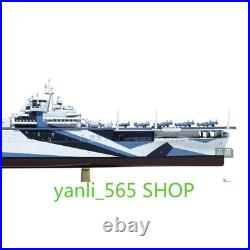 1/1000 WWII US Aircraft Carrier Ticonderoga-class Cruiser CV-14 Model Toy Withbase