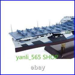 1/1000 WWII US Aircraft Carrier Ticonderoga-class Cruiser CV-14 Model Toy Withbase