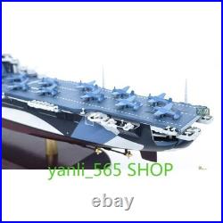 1/1000 WWII US Aircraft Carrier Ticonderoga-class Cruiser CV-14 Model Toy Withbase