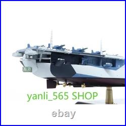 1/1000 WWII US Aircraft Carrier Ticonderoga-class Cruiser CV-14 Model Toy Withbase