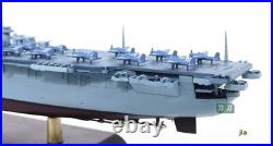 1/1000 WWII US aircraft carrier USS Essex CV-9 Model Ornament Gift Withbase