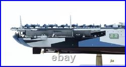 1/1000 WWII US aircraft carrier USS Franklin CV-13 Model Ornament Gift Withbase