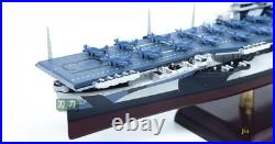 1/1000 WWII US aircraft carrier USS Franklin CV-13 Model Ornament Gift Withbase