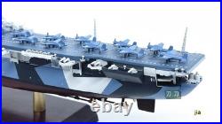 1/1000 WWII US aircraft carrier USS Franklin CV-13 Model Ornament Gift Withbase