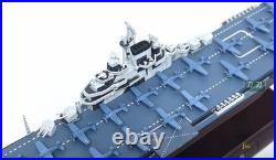 1/1000 WWII US aircraft carrier USS Franklin CV-13 Model Ornament Gift Withbase