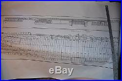 1/144 ESSEX Class Air Craft Carrier hull and plans. Over 70 + inches long