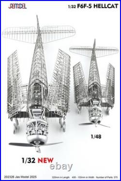 1/32 US NAVY WWII Carrier Fighter F6F-5 Hellcat PE Model JasModel 202326 1/32 US NAVY WWII Carrier Fighter F6F-5 Hellcat PE Model JasModel 202326
