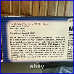 1/350 Boat Model USS Lexington CV2 Aircraft Carrier 05/1942 Trumpeter 05608