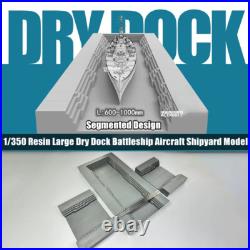 1/350 Scale Large Dry Dock/Crane Battleship Aircraft Carrier Shipyard Model Kit