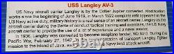 1/350 Trumpeter US Navy First Aircraft Carrier USS Langley AV-3 Kit # 5632