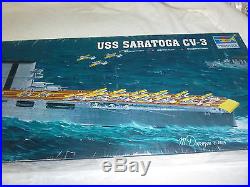 1/350 Uss Saratoga Cv-3 Aircraft Carrier Ship Model Kit