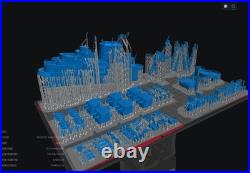 1/ 350 island structure of U S Essex-Class Aircraft Carriers Unpainted