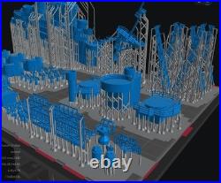 1/ 350 island structure of U S Essex-Class Aircraft Carriers Unpainted