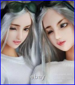 1/6 Female Beauty Girl Long Hair Head Sculpt Fit 12'' TTL CG HT OB Figure Body