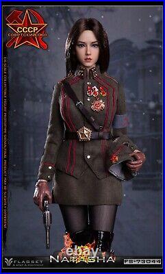1/6 Flagset Military Red Alert Soviet Female Figure Officer 2.0 Natasha 73044