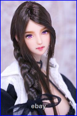 1/6 Head Sculpt obitsu Beauty Girl Long Hair Fit 12inch PH UD LD Figure Body Toy