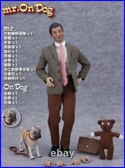 1/6 Mr. On Dog Sir Rowan Atkinson 12inches Action Figure Toy With Dog