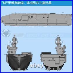 1/600 Italian aircraft carrier Cavour Unpainted Model Kit 3D Printed