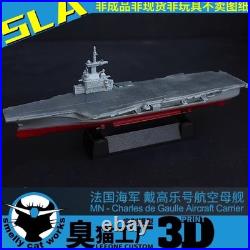 1/700/1250/2000 France Charles de Gaulle Aircraft Carrier Model Kit 3D Printed