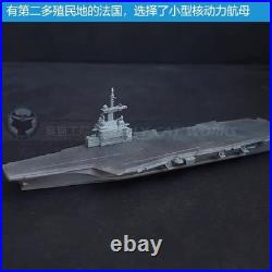 1/700/1250/2000 France Charles de Gaulle Aircraft Carrier Model Kit 3D Printed