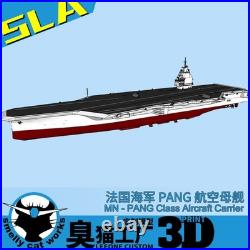 1/700/1250/2000 French Navy PANG Aircraft Carrier Unpainted Model Kit 3D Printed
