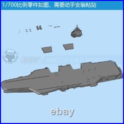 1/700/1250/2000 French Navy PANG Aircraft Carrier Unpainted Model Kit 3D Printed