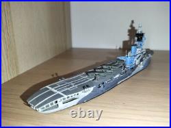1/700 HMS HERMES 1942 OCEAN RAID SCRATCHBUILT and PAINTED PLASTIC MODEL 1/700 HMS HERMES 1942 OCEAN RAID SCRATCHBUILT and PAINTED PLASTIC MODEL