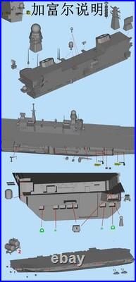 1/700 Italian Aircraft Carrier Cavour C550 Unpainted 3D Printed Model Kit
