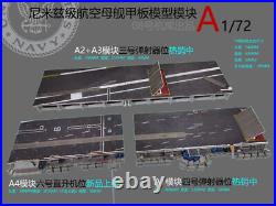 1/72 Nimitz Aircraft Carrier Deck Model Helipad A4 Module Model Toy