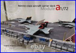 1/72 Nimitz Aircraft Carrier Deck Model Helipad A4 Module Model Toy