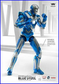 112 Scale Comicave Iron Man MK30 Flexible Blue Soldier Action Figure Toy Gift