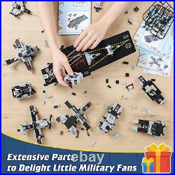 1320 Pieces Aircraft Carrier Building Blocks Set, Military Battleship Model Toy