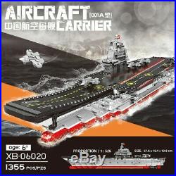 1355pcs Army Military Series Aircraft Carrier Battleship Building Blocks toy DIY