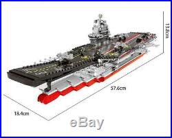 1355pcs Army Military Series Aircraft Carrier Battleship Building Blocks toy DIY