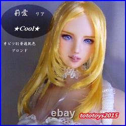 16 Anime Beauty Girl Yellow Hair Head Sculpt Fit 12'' Female PH UD LD Figure
