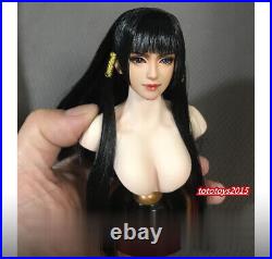 16 Anime Beauty Long Hair Head Sculpt Fit 12'' Female PH UD LD Figure Body Toy