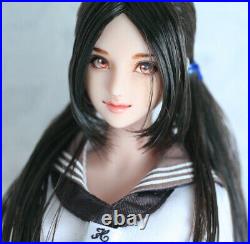 16 Anime Girl Long Hair Head Sculpt Fit 12'' TTL CG HT OB TBL HOTSTUFF Body