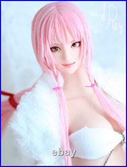 16 Anime Girl Pink Hair Head Sculpt Fit 12'' OB HTphicen hotstuff UD Body Toy