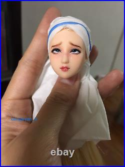 16 Beauty Girl Crying expression Head Sculpt Fit 12'' Female PH UD LD Figure
