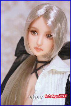16 OB Anime Beauty Girl Silver Hair Head Sculpt Fit 12'' Female PH UD LD Body