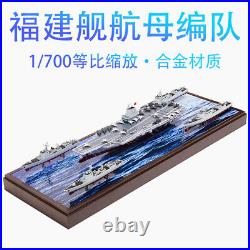 1700 China Fujian Carrier Fleet Aircraft Carrier Metal Model Collectible Toy