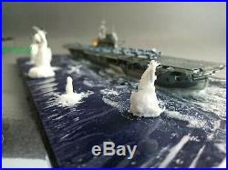 1700 Kamikazes Attacking USS Enterprise Aircraft Carrier Water Line Diorama