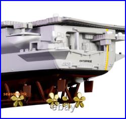 1700 MILVIC USS Enterprise CVN-65 US Navy Aircraft Carrier Ship Model Metal New