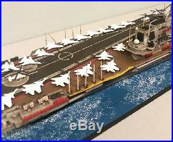 1700 Scale Built Plastic Model Ship Russian Aircraft Carrier Kuznetsuv