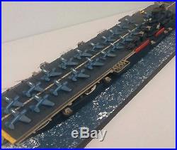 1700 Scale Built Plastic Model Ship WWII CV-18 USS WASP Aircraft Carrier